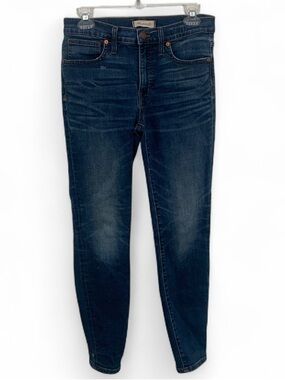 Madewell 9” High Rise Skinny Dark Wash Jeans